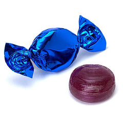 Raspberry Blue Foil Hard Candies 5LB Bulk