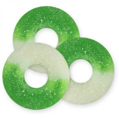 Apple (Green & White) Gummi Rings 4.5LBS