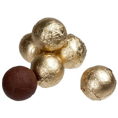 Gold Chocolate Foil Balls 10LB Bulk