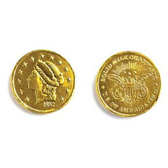Milk Chocolate Gold Coins 1" Small 10LB Bulk
