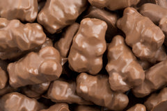 6 Flavor Chocolate Covered Flavored Gummi Bears 2.5  lbs