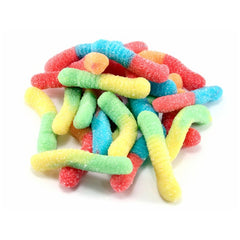 Sour Mini Brite Crawlers Gummi Worms 5LB Bulk
