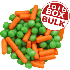 Peas & Carrots Mellocreme Candy - 10 lbs bulk