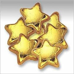 Gold Chocolate Stars 5LB Bulk