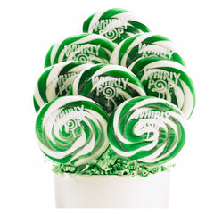 Whirly Pops Green / White 3" 1.5 Oz 60 Count
