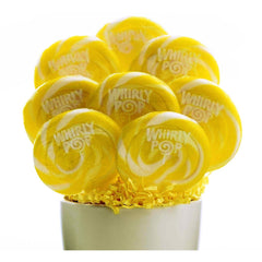 Whirly Pops Yellow / White 3" 1.5 Oz 60 Count