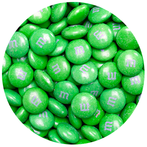 Bulk Green M&M's 5lbs mandms ColorWorks mymms