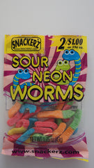Sour Neon Worms 2/$1 (12 Count)