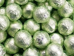 Leaf Green Chocolate Foil Balls 10LB Bulk
