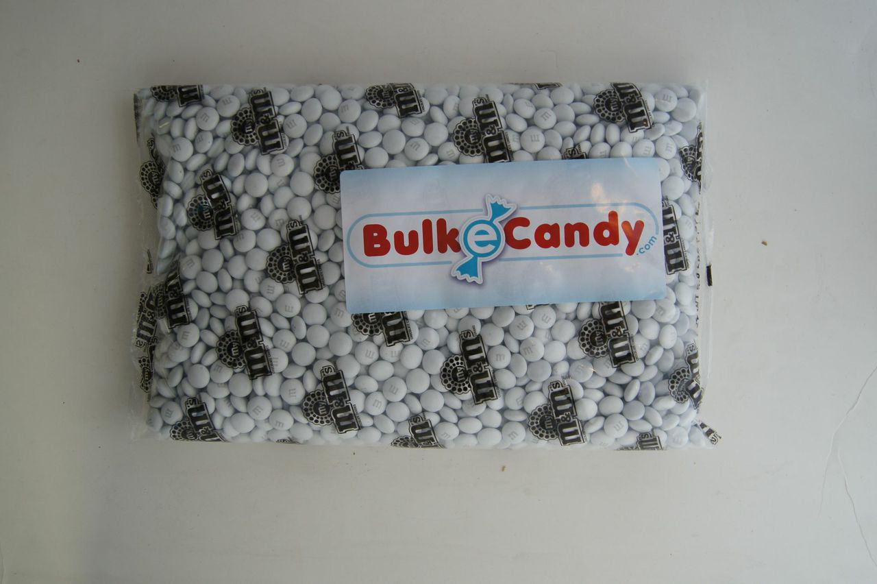 Bulk White M Amp M S 10lbs Bulkecandy Com BulkECandy Com SnackerzInc