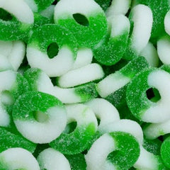 Apple (Green & White) Gummi Rings 4.5LBS