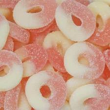 Strawberry-Banana Gummi Rings 4.5LBS