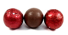 Red Chocolate Foil Balls 10LB Bulk