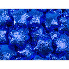 Blue Chocolate Stars 5LB Bulk