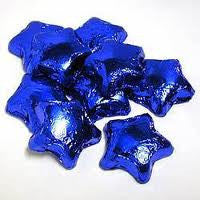 Blue Chocolate Stars 5LB Bulk