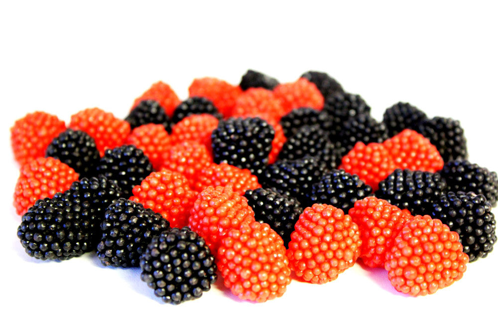 Bulk Raspberry Gummies Gummi Raspberries & Blackberries 10LB Bulk | bulkecandy.com ...