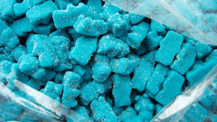 Neon Blue Gummi Bears 5LB Bulk