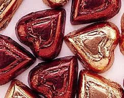 Dark Chocolate High Cocoa Content Hearts 5LB Bulk