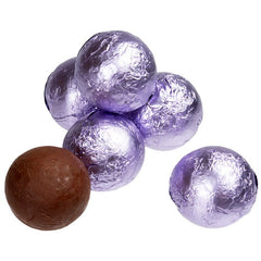 Lavendar Chocolate Foil Balls 10LB Bulk