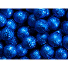 Royal Blue Chocolate Foil Balls 10LB Bulk