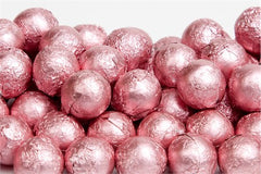 Light Pink Chocolate Foil Balls 10LB Bulk