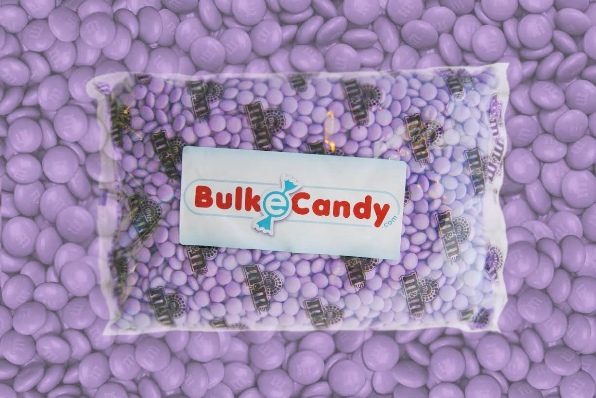 Bulk Purple M&M's 5lbs mandms ColorWorks mymms