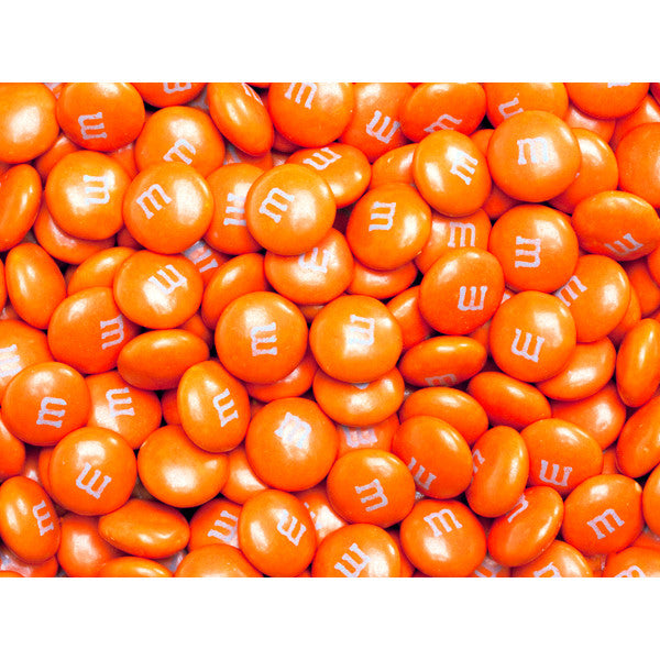 Bulk Orange M&M's 5lbs mandms ColorWorks m&ms