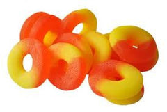 Sugar Free Peach Gummy Rings  4.5LB Bulk