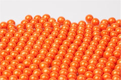 Pearl Orange Sixlets 10LB Bulk