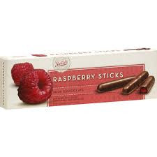 Milk Chocolate Raspberry Sticks 7.5LB Bulk
