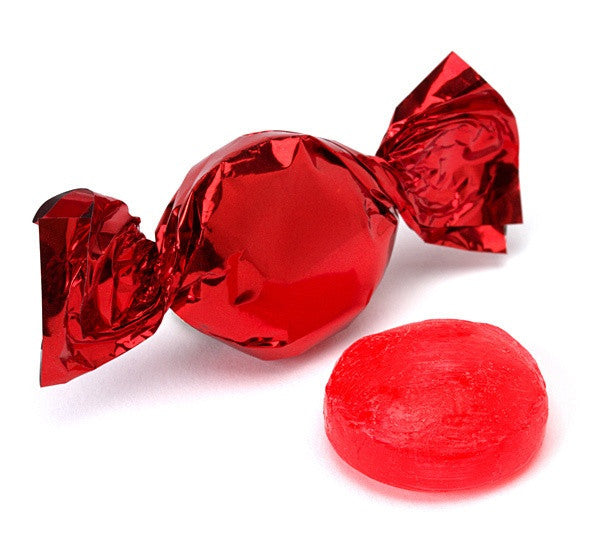 Cherry Red Foil Hard Candies 5LB Bulk