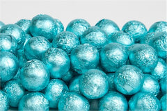 Tiffany Blue Chocolate Foil Balls 10LB Bulk