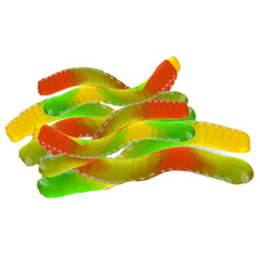 Neon Squiggles Gummi Worms 5LB Bulk