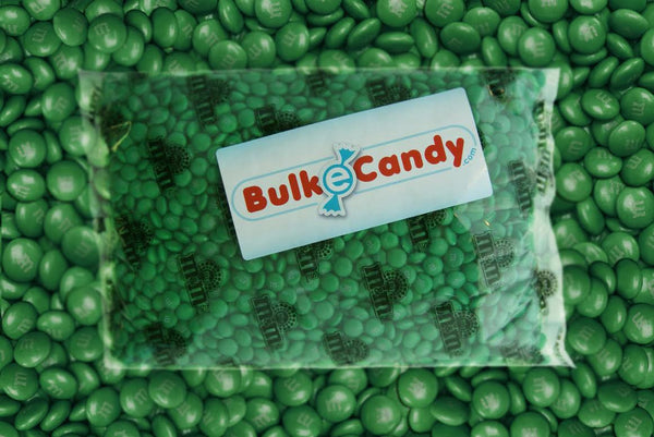 Bulk Dark Green M&M's 10lbs mandms ColorWorks m&ms