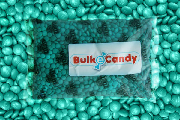 Bulk Teal Green M&M's 10lbs mandms ColorWorks mymms