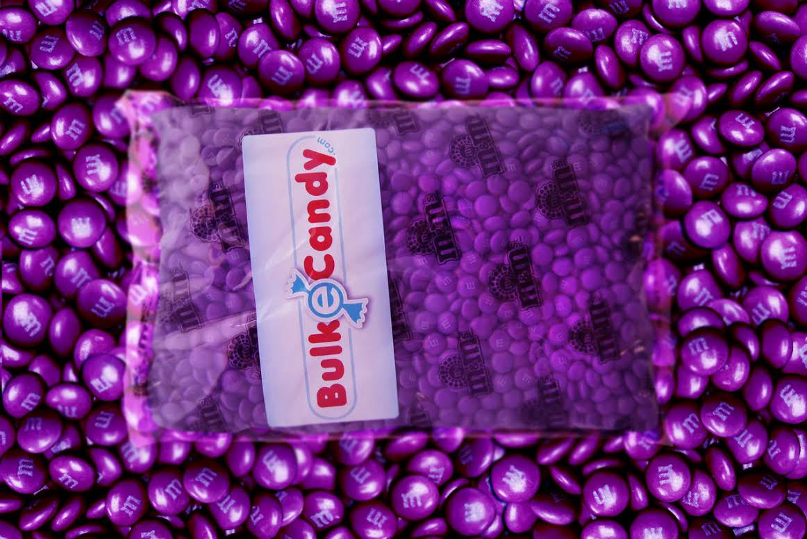 purple m&m package