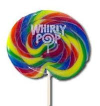 Whirly Pops, Rainbow 4" 3 Oz 48 Count