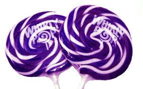 Whirly Pops Purple / White 3" 1.5 Oz 60 Count