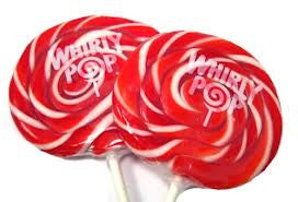 Whirly Pops Red / White 3" 1.5 Oz 60 Count