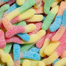 Mini Neon Sour Gummy Worms 5LB